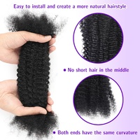 Extensions de cheveux humains 100 % naturels afro crépus en vrac, blonds, pour tresses au crochet, dreadlocks et torsades – Produits capillaires en gros