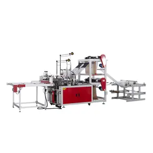 Hochgeschwindigkeits-Doppelschicht-6 4-Linien-Beutelherstellungsmaschine zur Heißdichtung und Kaltschnitt