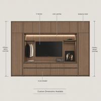 Armoire de chambre à coucher moderne en bois avec tiroirs et miroir, armoire de rangement à 4 portes, meubles de chambre à coucher pour la maison et l'hôtel