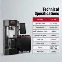 Máquina de Prueba de Resistencia Industrial para Cemento y Materiales de Roca, Equipo Profesional de Prueba de Presión para Laboratorio