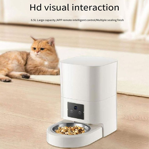 Distributeur intelligent pour animaux de compagnie 6,5 L grande capacité, enregistrement vocal de 15 secondes, alimentation à distance, contrôle des portions programmées, compatible avec les animaux de compagnie - Product Image 2