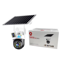 Wireless Outdoor Solar-Powered 3MP CCTV Security Camera System with Wi-Fi or 4G SIM Card IP66 Waterproof for Outdoor Security