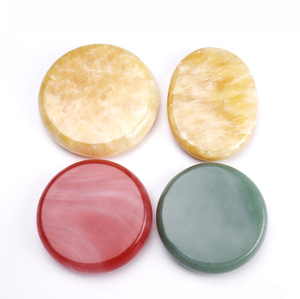 Heiße Massage steine Natürliche Grüne Jade Beheizte Natürliche Weiße Jade Topas Massage Vulkans tein Lushan Wärmer Stein für Spa-Massage - Product Image 3