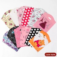 Sacs en plastique polyéthylène haute densité, sacs d'emballage de grande, moyenne et petite taille, sacs à main pour hommes, femmes, vêtements pour enfants, sacs cadeaux