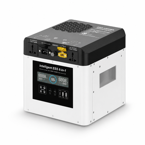 Station d'alimentation portable LiFePO4 2000Wh 1000W, générateur solaire 2KWh à onde sinusoïdale pure, batterie de secours domestique avec télécommande - Product Image 1