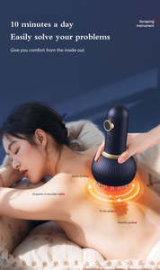 Alat pengikis elektrik pengeruk kesehatan, sikat meridian instrumen pemanas tekanan negatif pijat Gua Sha - Product Image 3