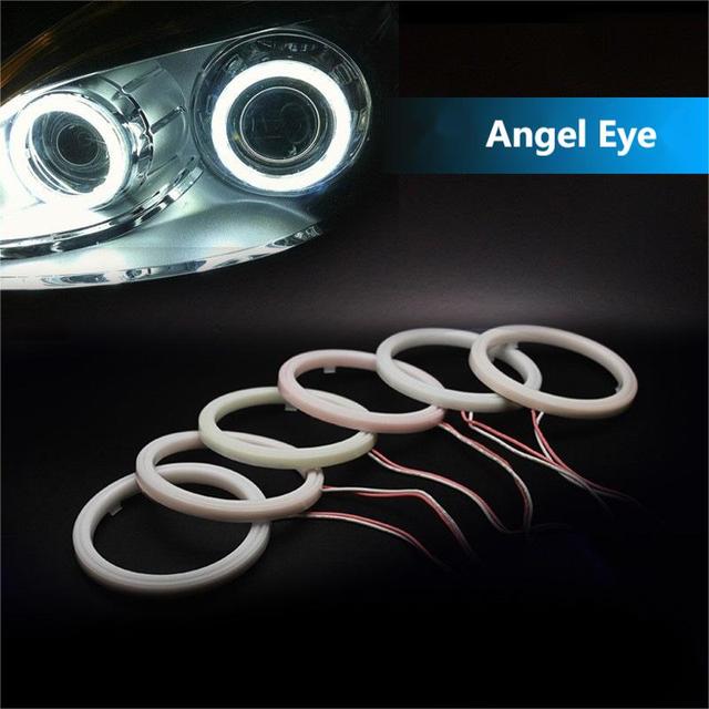 Factory Sale Super Bright COB LED Angel Eyes Ring 60-120mm Universal Fitment 12V Daytime Running Light Halo Ring