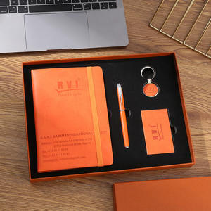 2025 Corporate Gift Set for Graduation-Exquisite Custom Logo PU <b>Leather</b> Business Notebook Silk Screen Printed Pen <b>Diary</b> Gift - Product Image 5