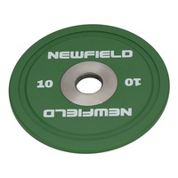 Disques de poids en acier pour haltères de 5 kg, calibrés, de qualité compétition, norme internationale, codés par couleur