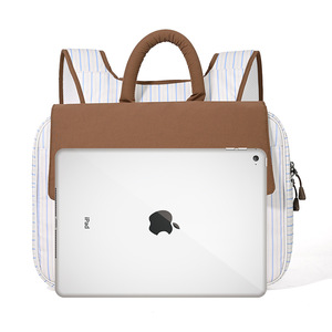Lightweight Plaid Laptop <b>Backpack</b> Durable Travel School Women <b>Stylish</b> Minimalist Polyester Zipper New Laptop Briefcase Canvas - Product Image 5