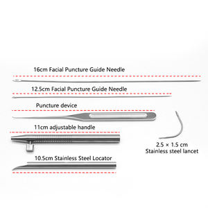 Kit <span class=keywords><strong>de</strong></span> lifting facial par fils 6 pièces – Instruments <span class=keywords><strong>de</strong></span> chirurgie plastique, aiguille <span class=keywords><strong>de</strong></span> ponction pour lifting par fils, aiguille <span class=keywords><strong>de</strong></span> ponction tissulaire, lifting du visage - Product Image 1