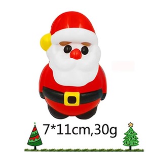 Christmas Santa Snowman Tree Elk PU Squeeze Toy Slow Rebound <b>Action</b> <b>Figure</b> Unisex Foam Stress Relief Ball Sensory Toy - Product Image 4
