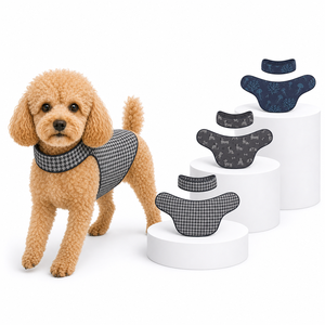 Gilet sans manches pour chien à col détachable et imprimé réversible, vêtements pour animaux de compagnie OEM, débardeur multi-motifs pour animaux de compagnie - Product Image 1