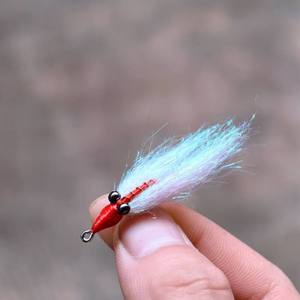 Pêche à la mouche crochet de cheveux spécial Topmouth Culter tuer bar <span class=keywords><strong>truite</strong></span> cheval bouche simulé glace soie leurre - Product Image 5