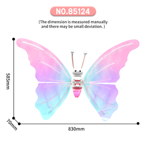 2023 Hot Sale Light up <strong>Elf</strong> butterfly wings Princess wings Toys Dynamic Music Electric butterfly <strong>Bubble</strong> wings - Product Image 2