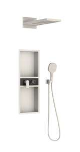 OKIE Nest - Juego de ducha con estante de almacenamiento y rociador multifuncional de agua fría y caliente para uso en baños de hotel - Product Image 5