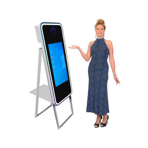 प्रतिबिंब टावर सिल्वर रेट्रो रेट्रो रेस्पीन सस्ते टच स्क्रीन अंडाकार डिजिटल मिनी टच इंटरैक्टिव दर्पण फोटोबूथ - Product Image 1