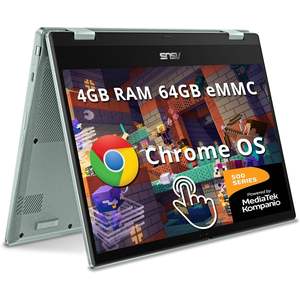 Snsv Chromebook flip 14 FHD หน้าจอสัมผัสแล็ปท็อป4GB RAM 64GB eMMC 3-Port USB3.1 Type-C MediaTek kompanio 500แล็ปท็อปธุรกิจ - Product Image 1