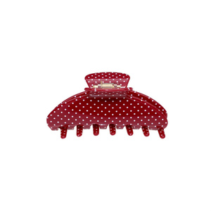 French Retro Polka Dot <strong>Hair</strong> Claw Large Red Blue Black <strong>Burgundy</strong> Updo Clip Instagram Fashion <strong>Hair</strong> <strong>Accessories</strong> - Product Image 5