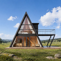 Projet de développement hôtelier de villégiature de luxe haut de gamme en village, avec maison en A-frame S990 Pro