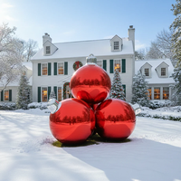 Ballon sphérique miroir en PVC brillant gonflable de Noël GL, grande boule gonflable brillante pour événements, fêtes, publicité, décoration, vente en gros