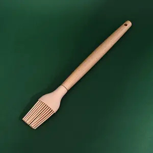 Wholesale 19 Kitchenware Set Silicone Utensil Cuttings Board Storage Set Wooden Handle Bucket Knife Non Stick Kitchenware Set