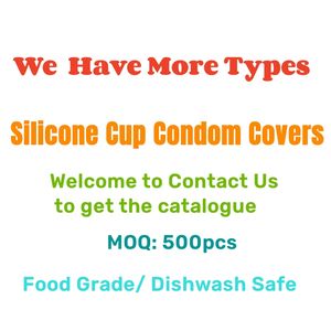 Beliebte kunden spezifische Tasse Kondom Mode Trend Abdeckung Stopper Getränke becher Kondom Glas Silikon Getränkes chutz Abdeckung - Product Image 3