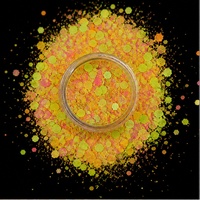 2026 Vente en gros de paillettes épaisses mates, fluorescentes et néon, de tailles variées, en vrac, pour l'artisanat de la résine et la décoration d'ongles