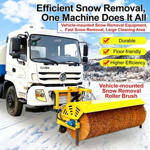 מברשת שלג הידראולית בעלת יעילות גבוהה, קלת משקל, המותקנת על רכב עם מנוע דיזל, עשויה מסגסוגת עמידה בפני שחיקה, עבור שלג בכבישים מהירים גדולים. - Product Image 5