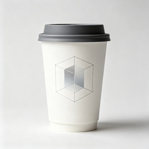 Couvercles jetables imperméables, recyclables, biodégradables, de qualité alimentaire, à double paroi pour tasses à café expresso et à vin, 8OZ, 10OZ, 12OZ, 16OZ - Product Image 6