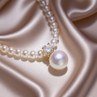 Nouveau collier pendentif en acier inoxydable NFC imitation perle pour femme, bijoux RFID 13,56 MHz, cadeau de Noël