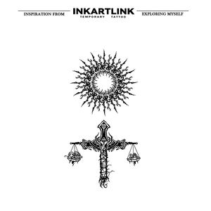 INKARTLINK Pegatina de tatuaje para el cuerpo, diseño de Balanza de la Justicia, resistente al agua, ecológica, de larga duración (15 días), a granel - Product Image 3