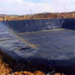 HDPE LDPE LLDPE PVC ポリエチレン 黒 白 緑 青 0.3-3mm ジオメンブレン 魚槽ライナー 池 魚養殖場 ダム - Product Image 1