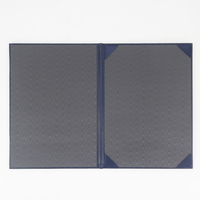 Funda para Diploma de Graduación Mondon ZS110, de Cuero Sintético con Logotipo Estampado, Tamaño A4, con Interior de Moiré