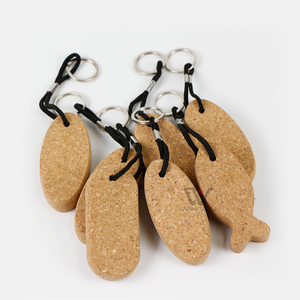 Nouveau Design porte-clés en bois de liège gravure Logo porte-clés <span class=keywords><strong>mural</strong></span> en bois porte-clés cadeau promotionnel - Product Image 5