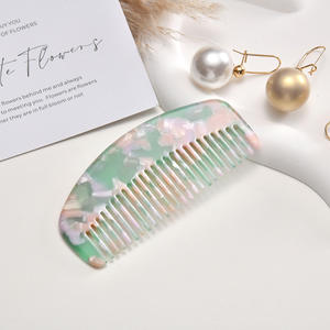 QIYI nuova moda alla moda personalizzata 9.5*4.5cm tasca a forma di mezza luna acetato squisito pettini per capelli - Product Image 2