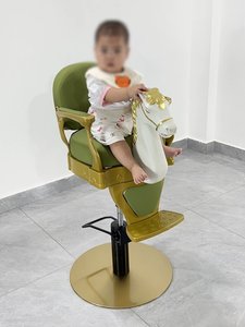 เก้าอี้ตัดผมเด็กแบบโยกปรับได้ ดีไซน์ใหม่ ลายการ์ตูน พร้อมที่พักเท้า วัสดุ PVC สำหรับร้านทำผมและร้านตัดผมชาย - Product Image 5