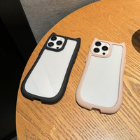 Casing HP Magnetik Telinga Kucing 3D Akrilik TPU Warna-warni, Anti Benturan Bantalan Udara, OEM ODM, Distributor Grosir, Kit