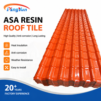 Tuile de toit en résine synthétique ASA PVC résistante aux intempéries et anticorrosion, panneau de toit en plastique coloré pour toit d'usine ou de villa