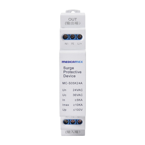 מגן נחשולי מתח מסוג T3 24VAC SPD 10KA הגנה מפני מתח יתר הגנה מפני ברקים מפסק נחשולי מתח למערכת סולארית <span class=keywords><strong>DC</strong></span> - Product Image 1
