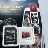 Carte de stockage haute vitesse Sandisk, niveau A1A2 10 U1 U3 V30 pour l'enregistrement vidéo 4K, caméra 32 Go 64 Go 128 Go 256 Go