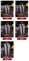 Gobelets en acier inoxydable à double paroi réutilisables pour le camping en plein air de qualité supérieure tasses en acier à double couche résistantes à la chaleur pour le café