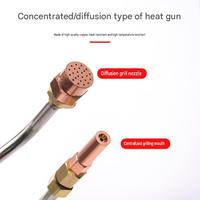 Torche de chauffage à portée étendue / Buse de brûleur (GPL/Oxygène/Propane) avec flamme réglable (diffuse ou concentrée)