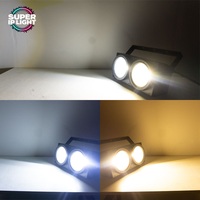 Projecteur LED multicolore 2*300W à haute luminosité pour effets publics, lumière stroboscopique pour mariages, spectacles et événements en extérieur