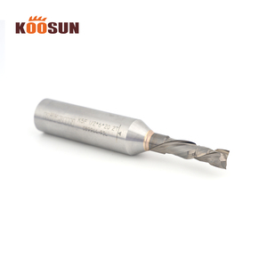 KOOSUN mata bor kompresi karbida, mata bor <span class=keywords><strong>Router</strong></span> Spiral <span class=keywords><strong>CNC</strong></span> atas bawah, 6mm 8mm untuk pertukangan 1/2 1/4 - Product Image 5
