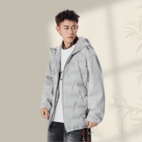 Vente en gros d'usine de vestes en duvet légères pour hommes, nouvelles vestes en duvet pour hommes résistantes au froid, chaudes et élégantes pour l'hiver