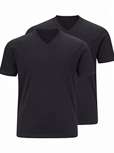 T-shirt de sport décontracté pour homme, tricoté, coupe ample, séchage rapide, respirant, uni, écologique, pour entraînement, fitness, extérieur et gym - Product Image 3