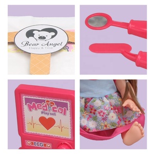 ชุดตุ๊กตาแต่งตัว ของเล่นเด็ก ของเล่นเด็กผู้หญิง ชุดตุ๊กตาแพทย์แบบอินเทอร์แอคทีฟ พร้อมชุดป้อนอาหารสำหรับเด็ก มีเสียง - Product Image 5