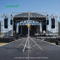 Support de lumière DJ, capacité de charge 80 kg, support de treillis portable, système de support d'éclairage événementiel auto-verrouillant et sécurisé