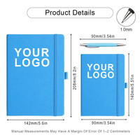 Ensemble de carnet de notes A5 avec logo personnalisé, sangle élastique, stylo, carnet de notes imprimé avec logo, carnet en cuir PU